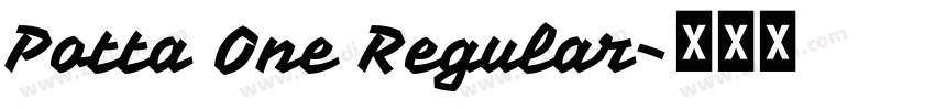 Potta One Regular字体转换
